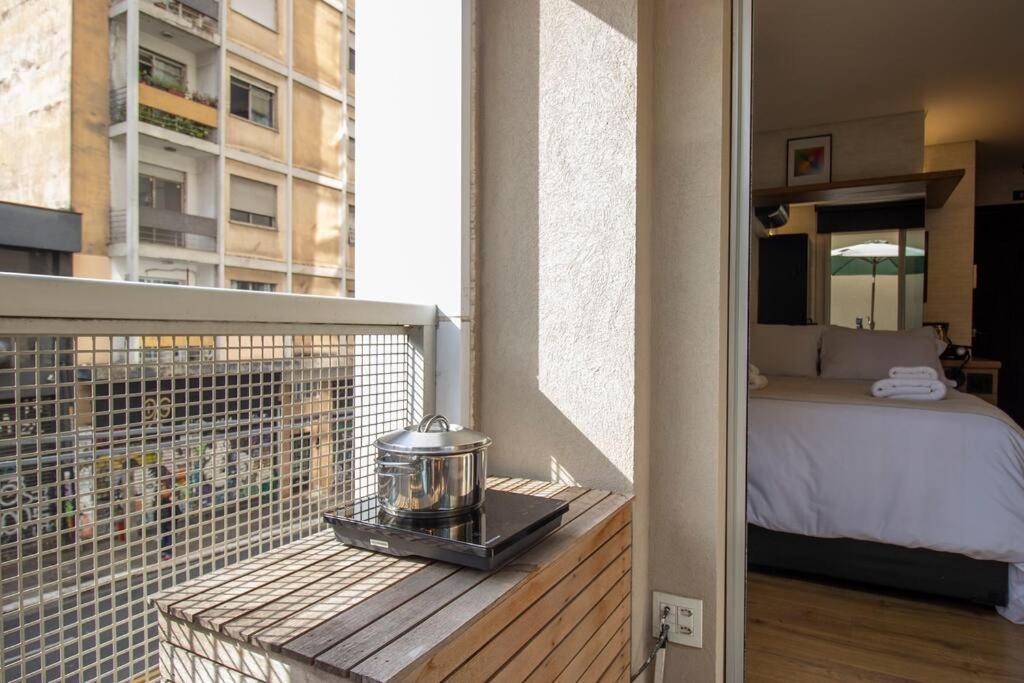 Bhomy Paulista Com Varanda Na Rua Augusta Au101 São Paulo Kültér fotó