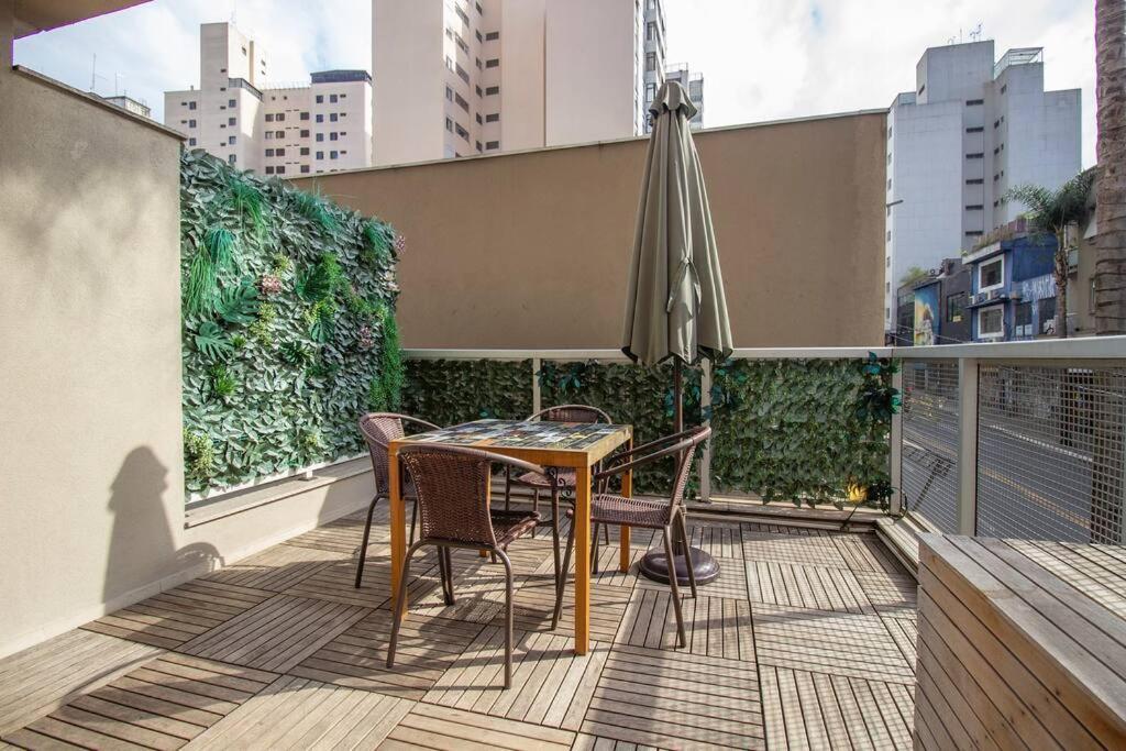 Bhomy Paulista Com Varanda Na Rua Augusta Au101 São Paulo Kültér fotó